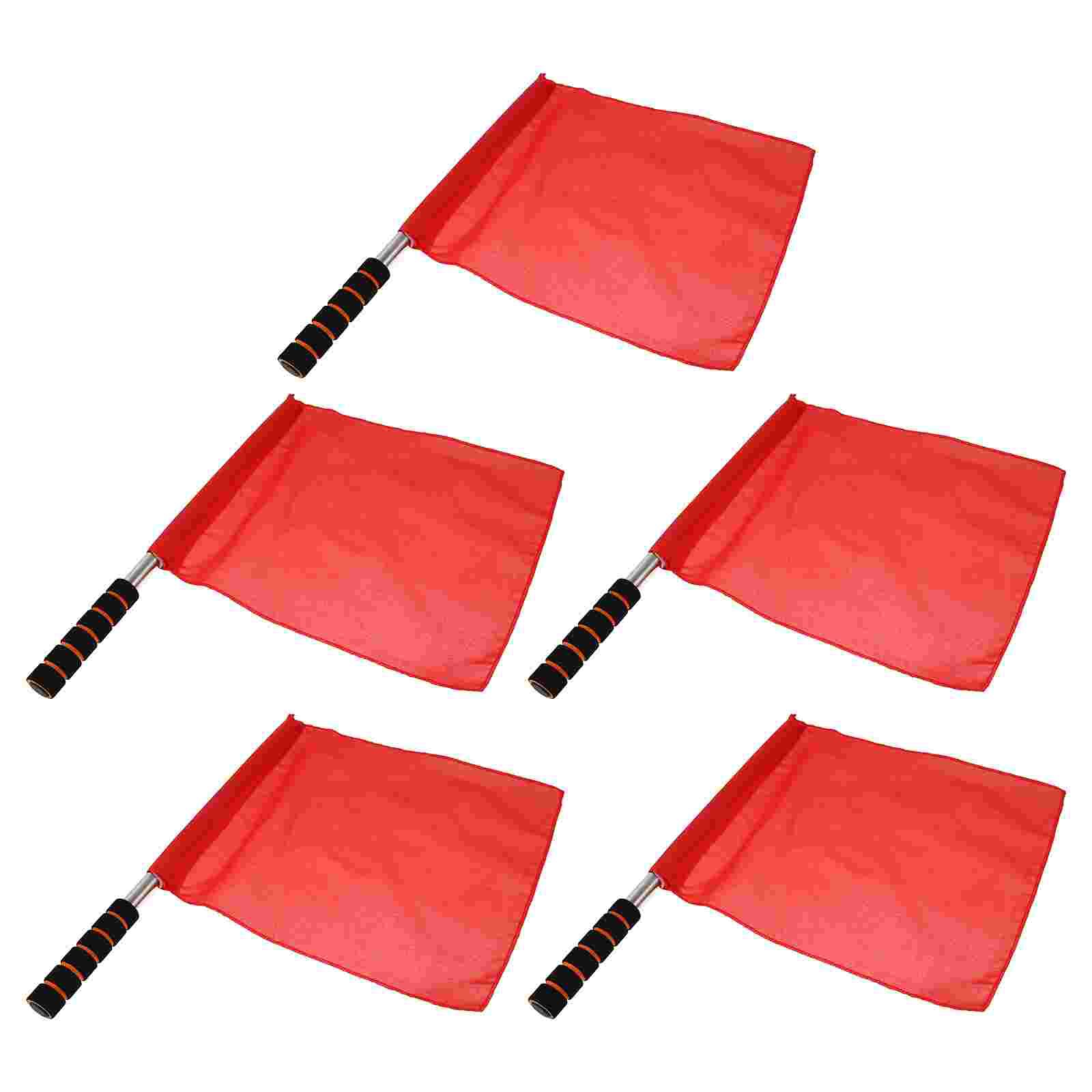 5 pieces of flags for referees to use, traffic signal flags, warning flags