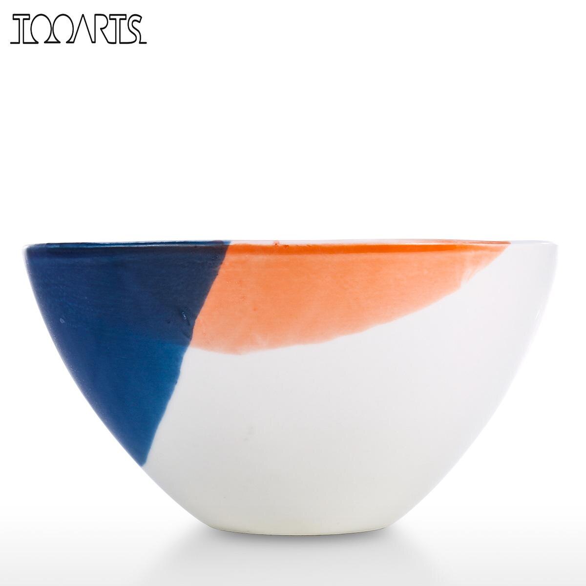 Decoration Crafts Ceramic tableware Fruit Bowl Salad Bowl Decorative Plate for Fruit Salad Modern as a