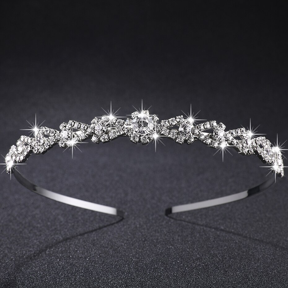 Vendita calda di Cristallo Perle Della Lega Diademi e Corone Da Sposa Copricapo Da Sposa Accessori Per Capelli Gioielli Bride'Tiaras Hairbands