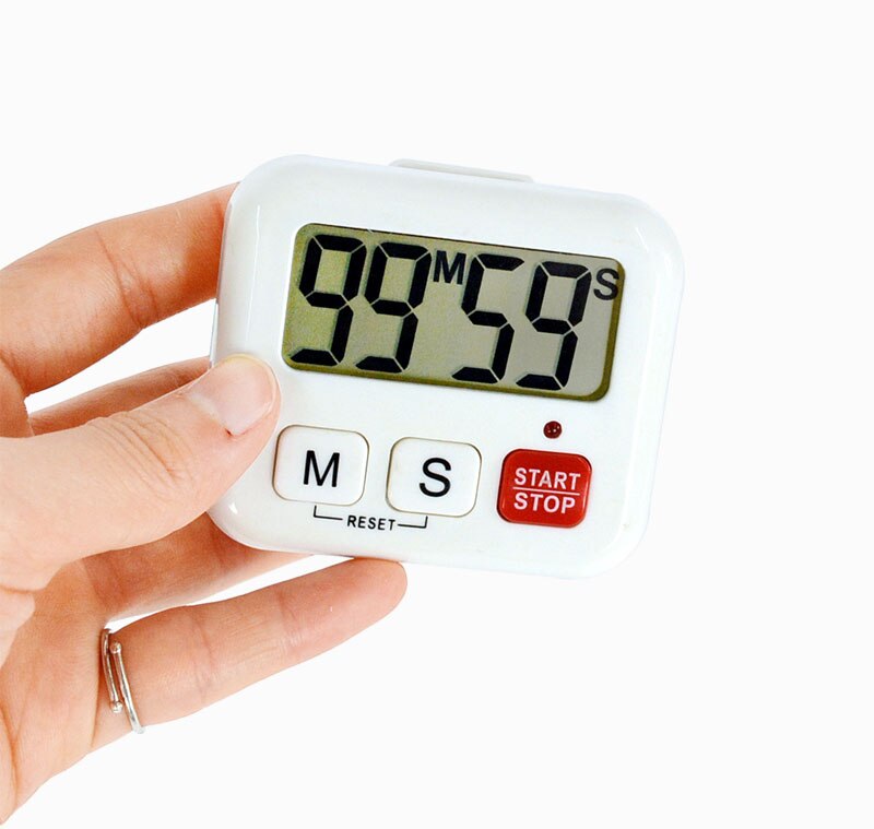 Digital Kitchen Timer Cooking Timer Large LCD Display Loud Alarm Countdown Clock Up 99 Minute Sport Timer Stand Magnetic Backing