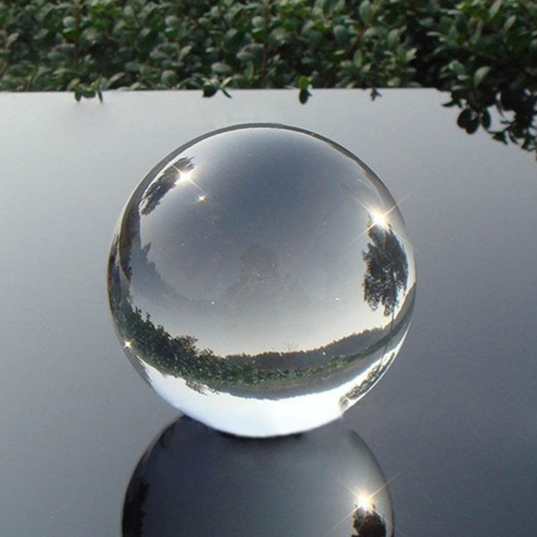 Fotografía bola de cristal 80mm esfera fotografía foto sesión accesorios lente transparente redonda esfera artificial decoración