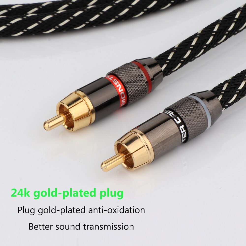 Hifi Stereo Paar Rca Kabel High-Performance Premium Hi-Fi Audio 2rca Om 2rca Interconnect Kabel