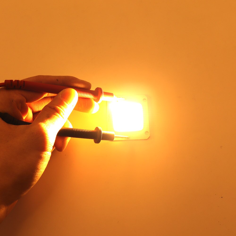 4640 50W 30V 36V Schijnwerper Led Chip Super Heldere Cob Led Lichtbron Warm Natuurlijke Koud Wit lamp Voor Schijnwerpers 46x40mm: Warm whtie