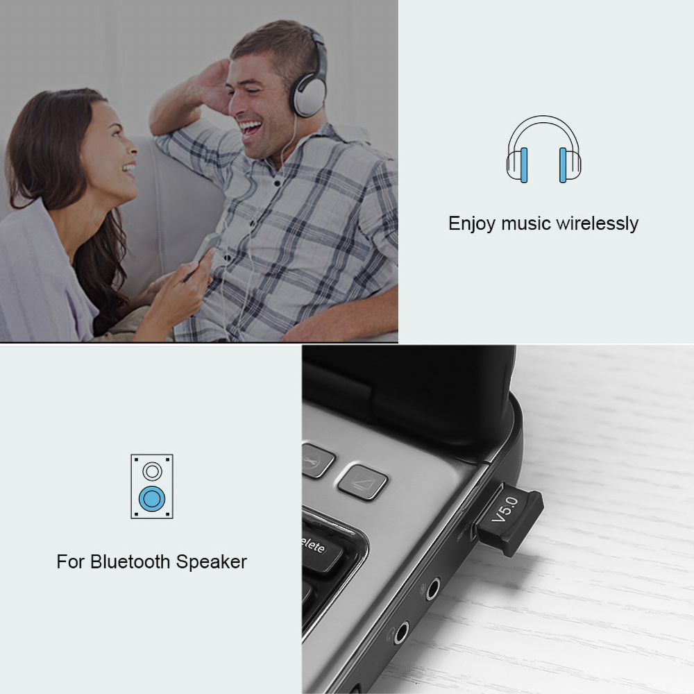 Kebidumei Mini BT 5,0 Adapter USB Dongle kabellos USB Bluetooth Absender 5,0 Musik Empfänger Bluetooth Adapter Für Computer PC