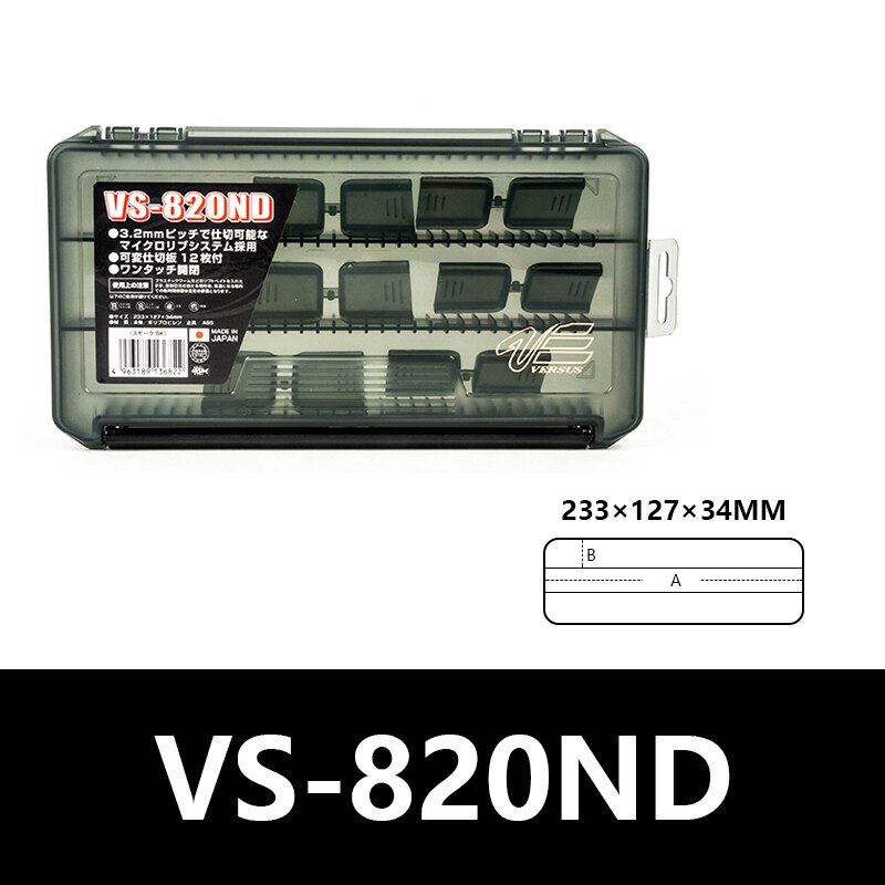 MEIHO VS-820 Multifunctional High Resistance with Visible Strength Plastic Fishing Lure Fishing Tackle Bait Box: 820ND