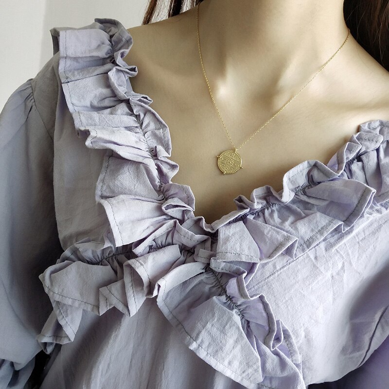 WTLTC-collier avec pendentif en argent Sterling 925, collier rond, ciel étoilé, breloque en forme de disque, bijoux célestes, de médaille, Chokers