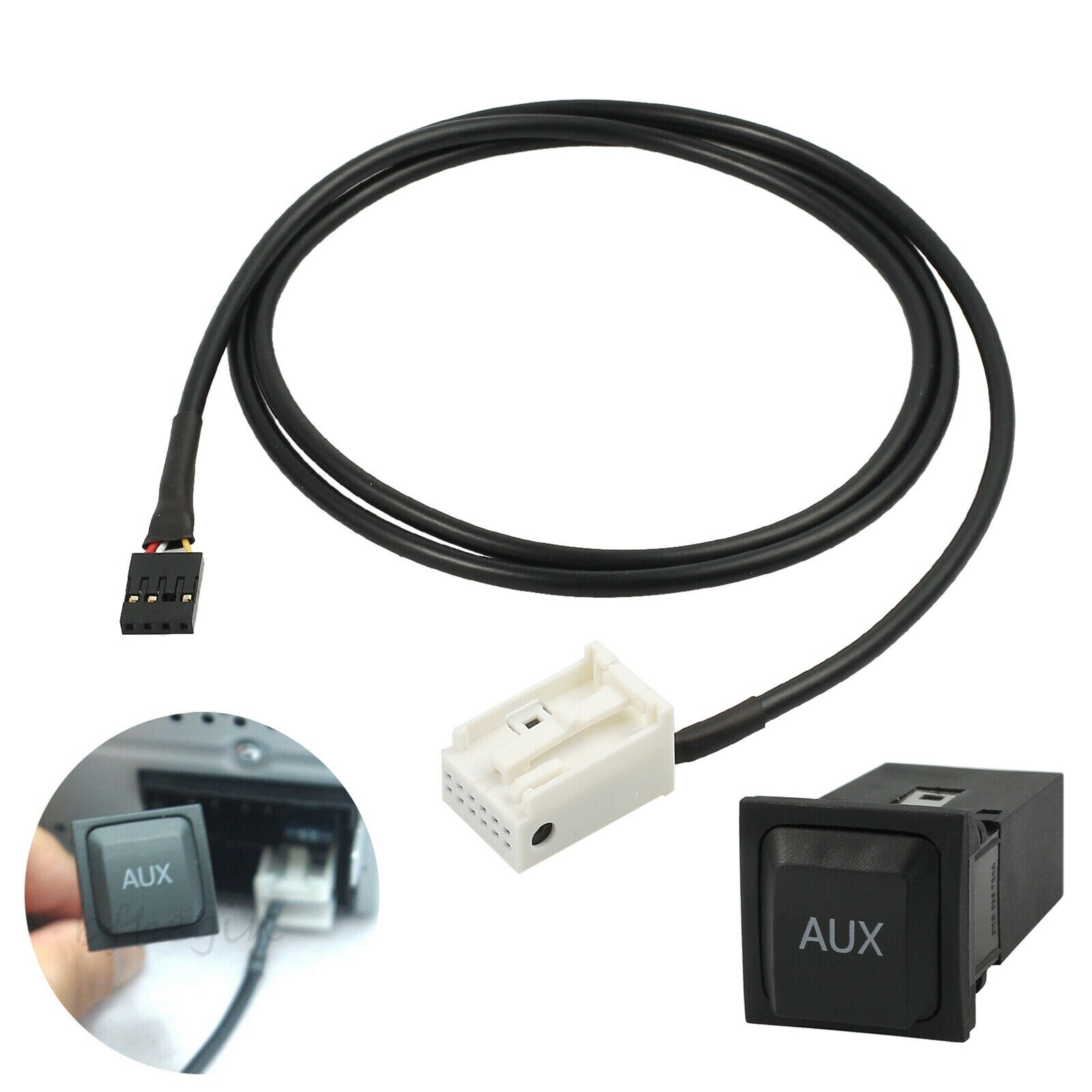 Bil aux installationsstik adapter kabel radio biltilbehør udskiftning interface kabel til vw rcd 510 rcd 310 rcd 300 rcd 210