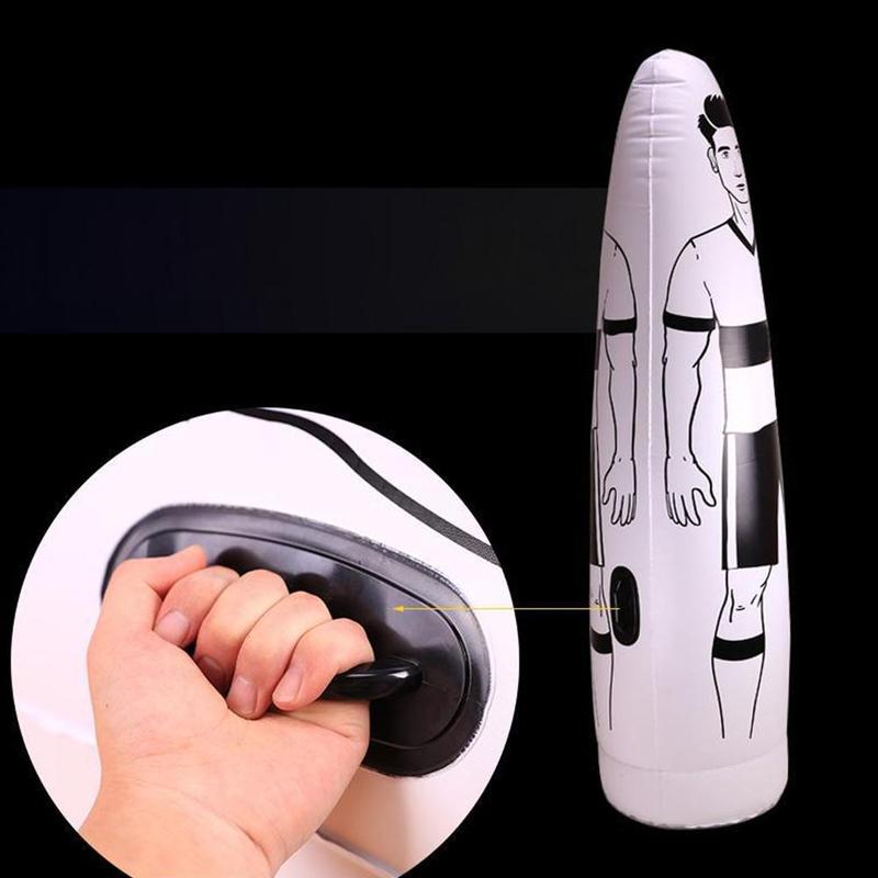 Portable Football Inflatable Column Human Wall Free Kick Positioning Training Equipment Football Simulation Water Injection and