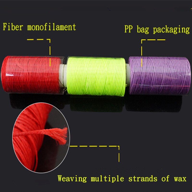28 Pcs Wax Line DIY Leather Sewing Thread Hand Stitching Leather Bag Wallet Sewing Thread Craft Flat Wax Line