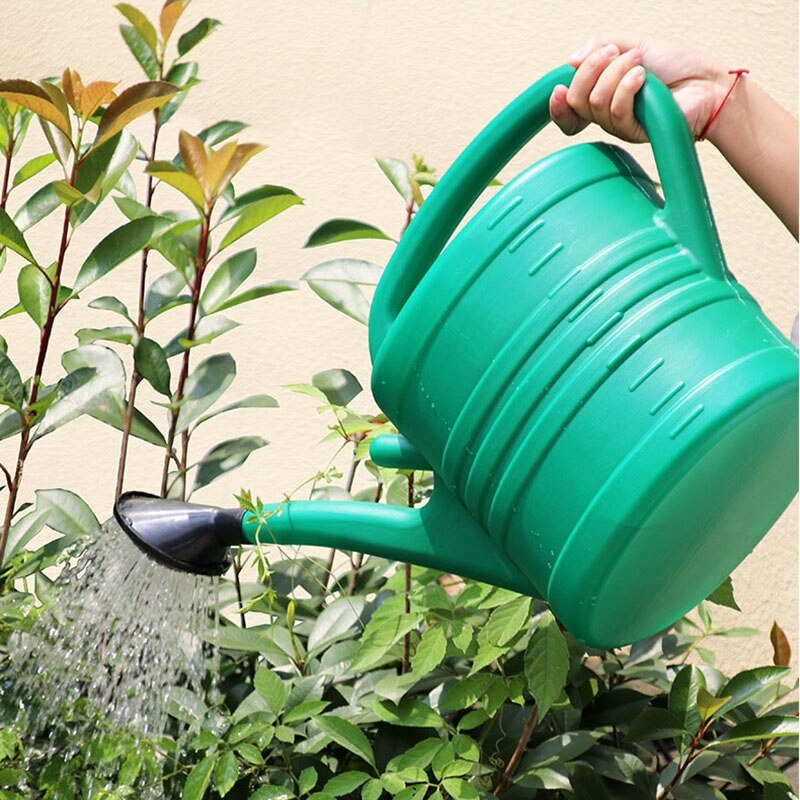 8L Plastic Watering Can Garden Essential Watering Can Indoor Outdoor Light Weight Cans