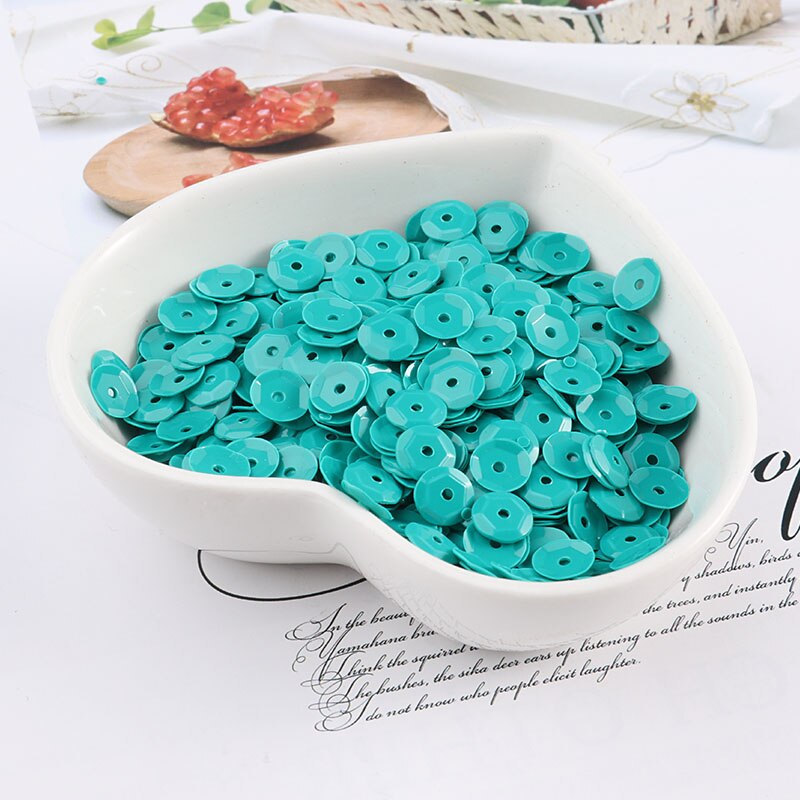 720Pcs 6Mm Cup Pailletten Pvc Effen Kleur Naaien Pailetten Diy Craft Scrapbook Bruiloft Decoratie Stof Halloween Party Verfraaien: Solid TUR