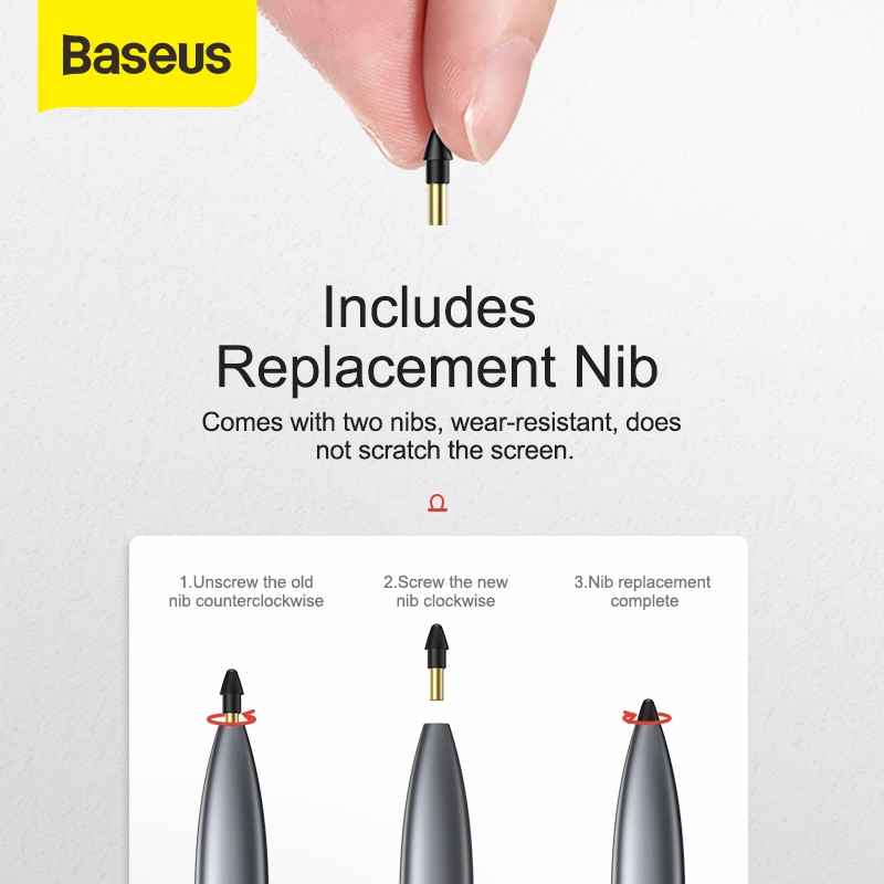 Baseus-lápiz óptico para tableta, accesorio para iPad de 11/12 pulgadas, Apple, activo, táctil, rechazo de Palma