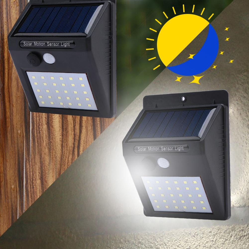 4pcs 30LEDs Solar Light Solar Powered human body induction Wireless Solar Lamp Waterproof Outdoor Garden Wall Lamp LED light