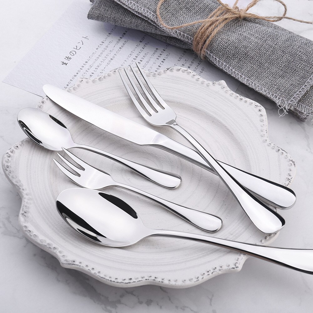 304 Stainless Steel Knife And Fork Spoon Set Stainless Steel Spoon Restaurant Hotel Steak Knife And Fork