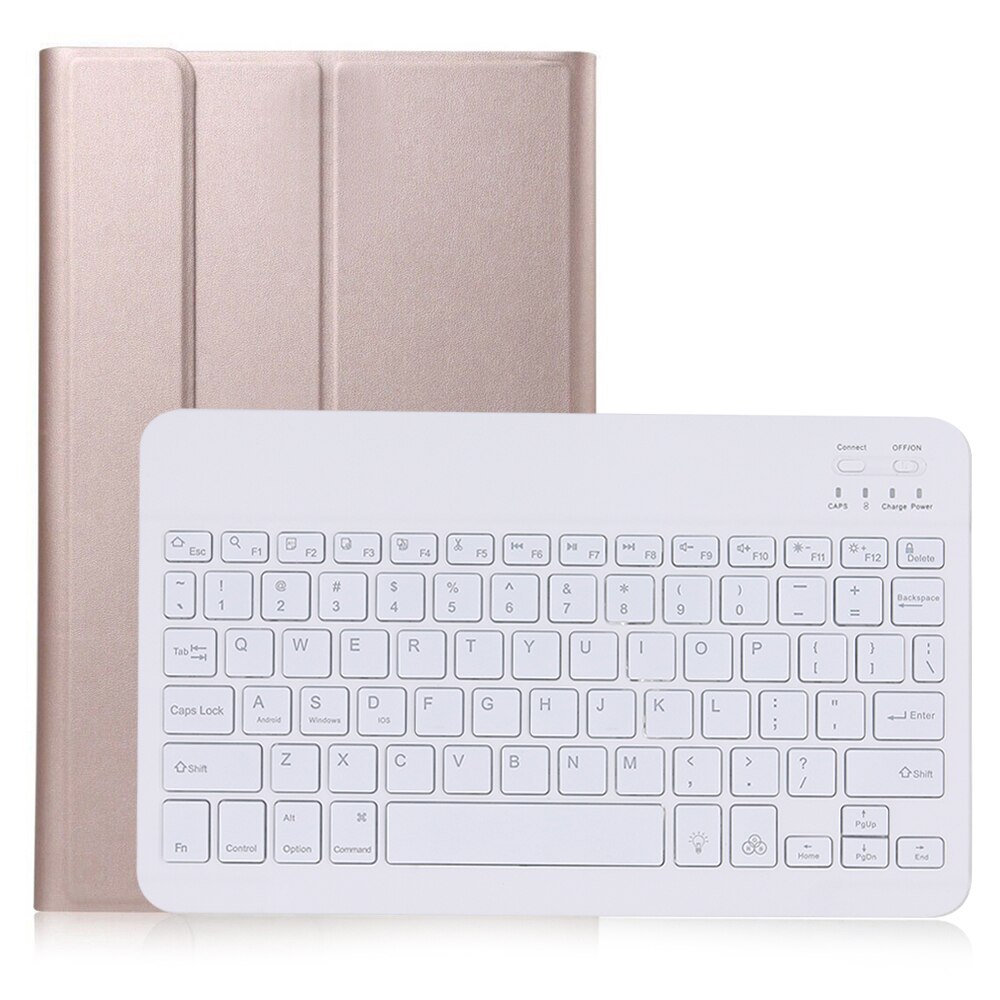 Keyboard Case Voor Samsung Galaxy Tab Een 8.0 Case Cover Voor SM-T290/T295 Wireless Verwisselbare Bluetooth Toetsenbord Tablet funda: Rose gold