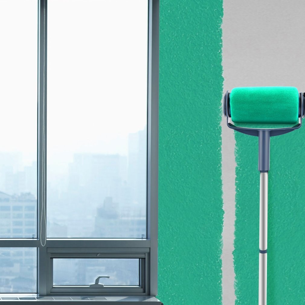 Paint Runner Roller Pro rollers wall painting kit walls Brush Handle Tool Set Edger Room Home Garden + extension pole Tube DIY