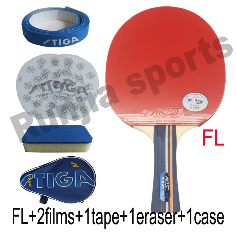 Galaxy-Yinhe 01B Table Tennis Rackets, Pimples in Racquet, Sports Paddle, Ping Pong, Original: Burgundy