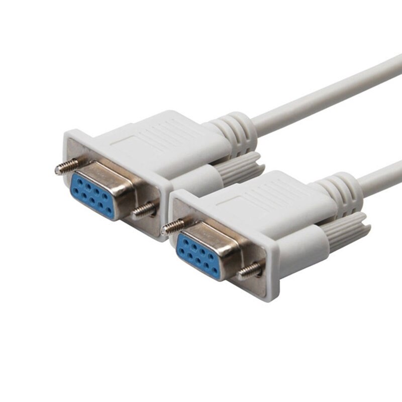 DB9F to DB9F 9 Pin Female to Female DB9 Connector Serial Null Modem Cable RS232 to RS-232 Extension Cable 9Pin Adapter Cable: 3m
