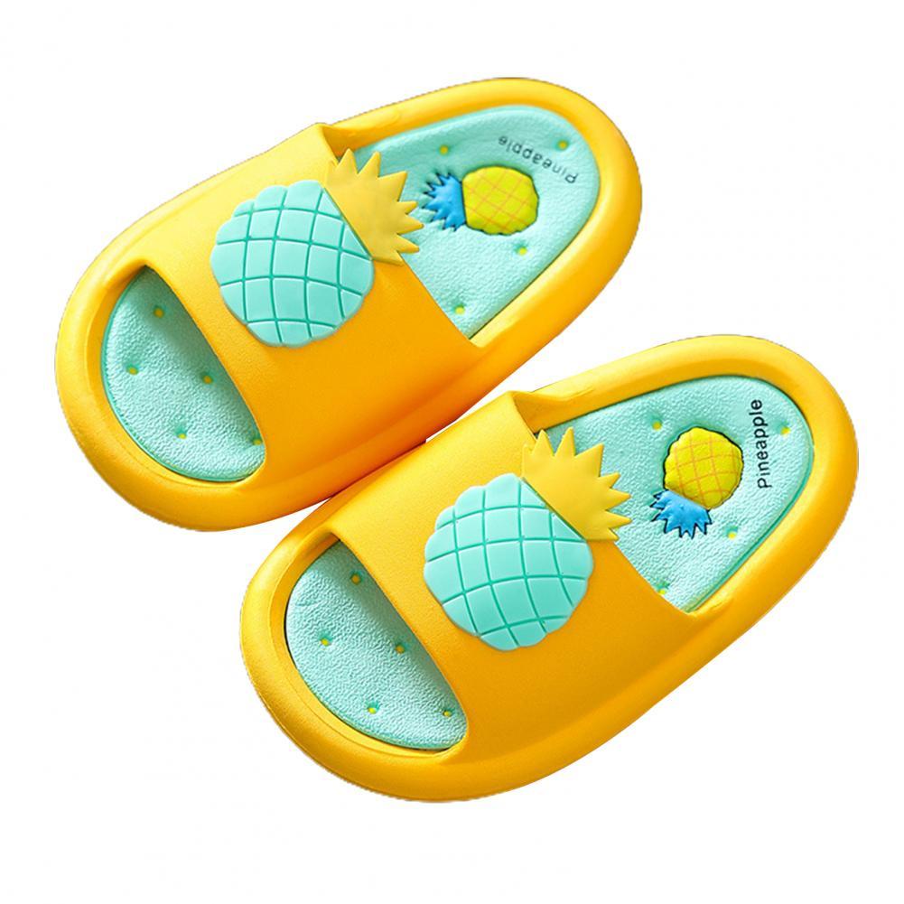 Zapatillas de verano con absorción de impacto para niños, sandalias de baño, 1 par: YELLOW / 20 cm