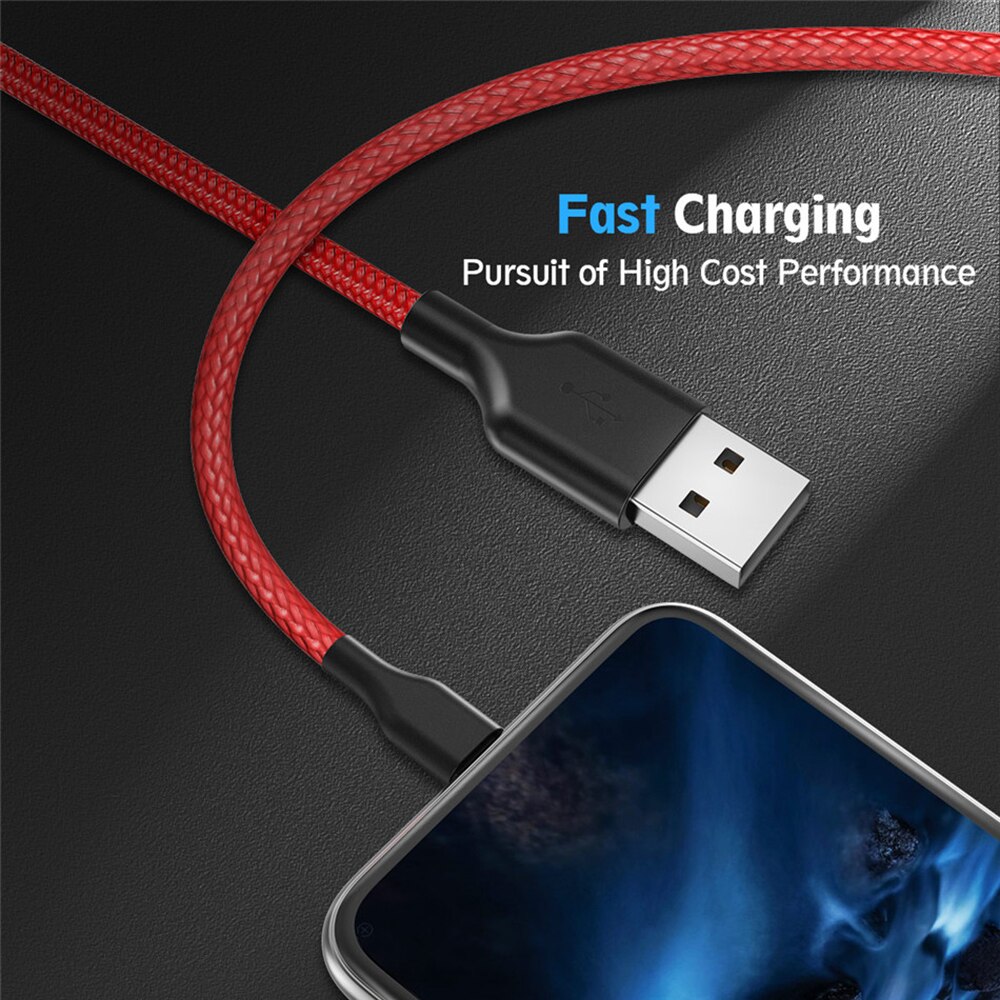 1 m 2 m Meter Micro USB Cable Fast Charging Cable Wire Android USB Charger Data Cord - for Samsung Xiaomi Oneplus Huawei P9