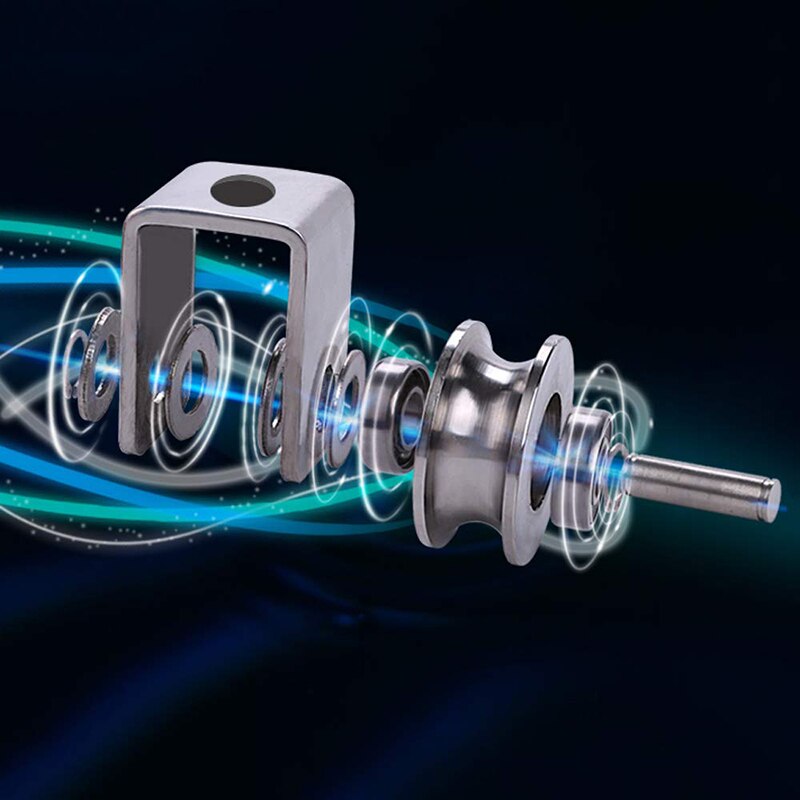 2 Inch Roller Wiel Lagers U Groove Katrol Wielen Afneembare Zware Gegroefde Wiel Voor Material Handling En Moving