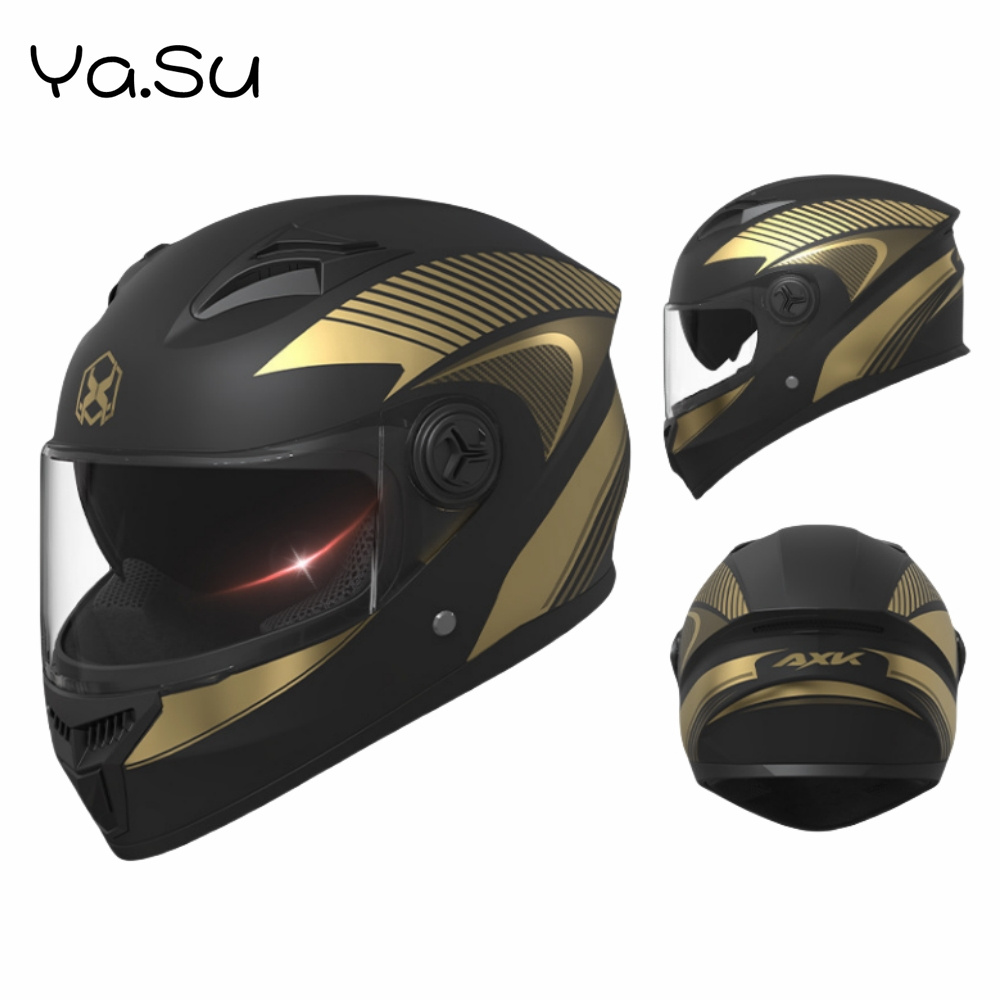 Electric Motorcycle Riding Helmet All Seasons Universal Motorcycle Full Helmet Winter Warm Head Protection Helmet