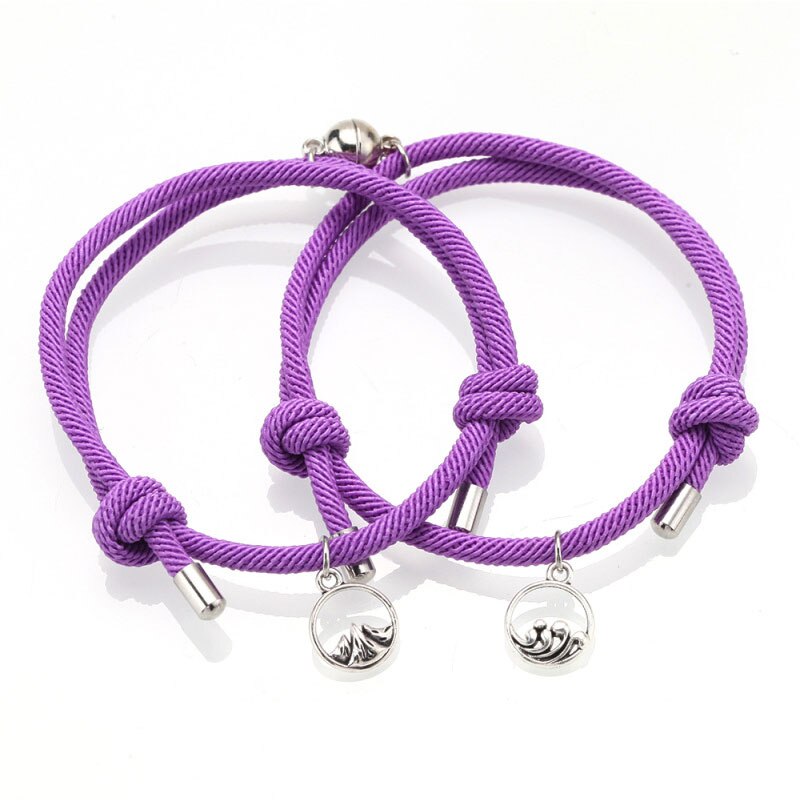 2pcs Bracelet Lovers Shanmeng Oath Of Love Couple Bracelet Hand Woven For Two Lovers Femme Jewelry парные браслеты pulseras: 2