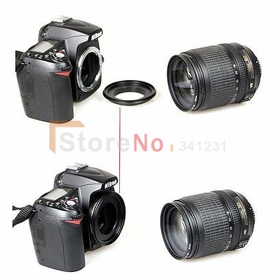 62mm lens macro reverse ring adapter voor nik &amp; n af AI-62 monteren D7100 D5200 D5300 D7000