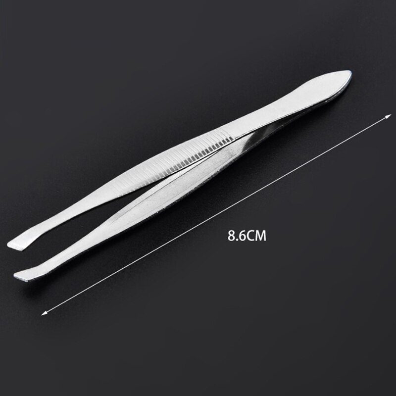 Juego de Herramientas de belleza para maquillaje, pinzas de acero inoxidable para cejas, pinzas para el pelo, pinzas para extensiones de pestañas