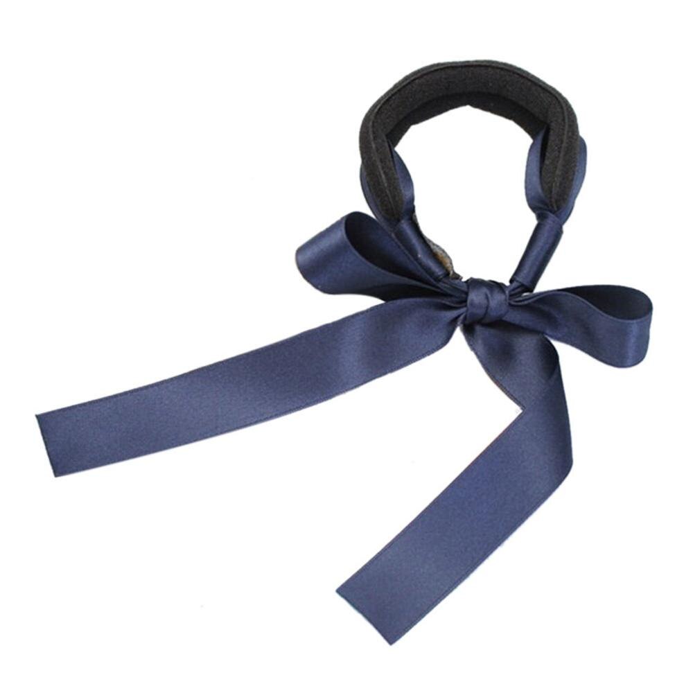 Herramientas de peinado para el cabello de anillos grandes fáciles, esponja de espuma mágica para hacer moños, rosquillas, productos de peinado, accesorios para el cabello para niñas y mujeres: Navy