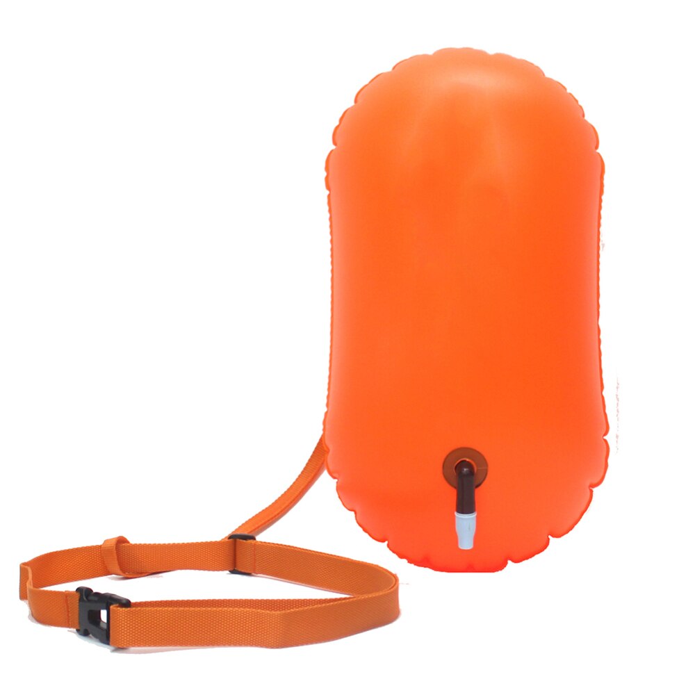 Pvc letvægts fortykkelse svømning bøje sikkerhed flydende luft tør taske træk flyde svømning oppustelig flydende taske: Orange