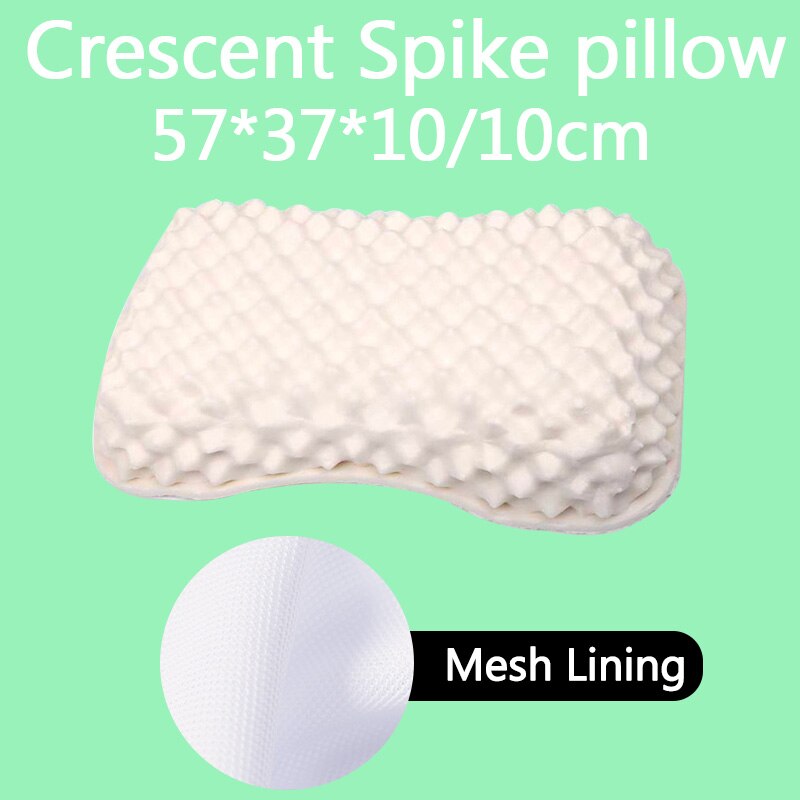 SB Latex thaïlande pur naturel Latex oreiller orthopédique cou Cervical protection colonne vertébrale Massage correctif corps oreillers oreiller à la maison: Crescent Spike