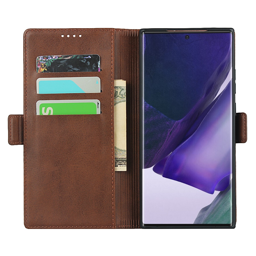 Skórzane etui do Samsung Galaxy Note 20 Ultra 6.7 "6.9" etui z klapką etui na karty magnetyczne przyciąganie pokrywy skrzynka portfel etui