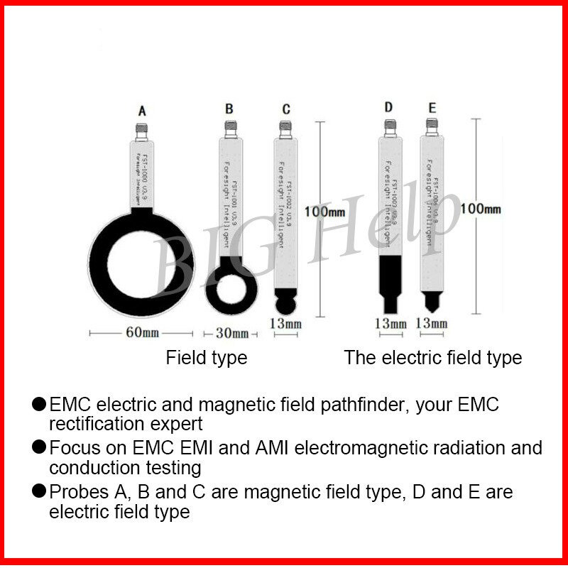 FST-100X EMC EMI EMS Near Field Probe Antenna Magnetic Field Electric Field 9K-6GHz Conducted Radiation Rectification