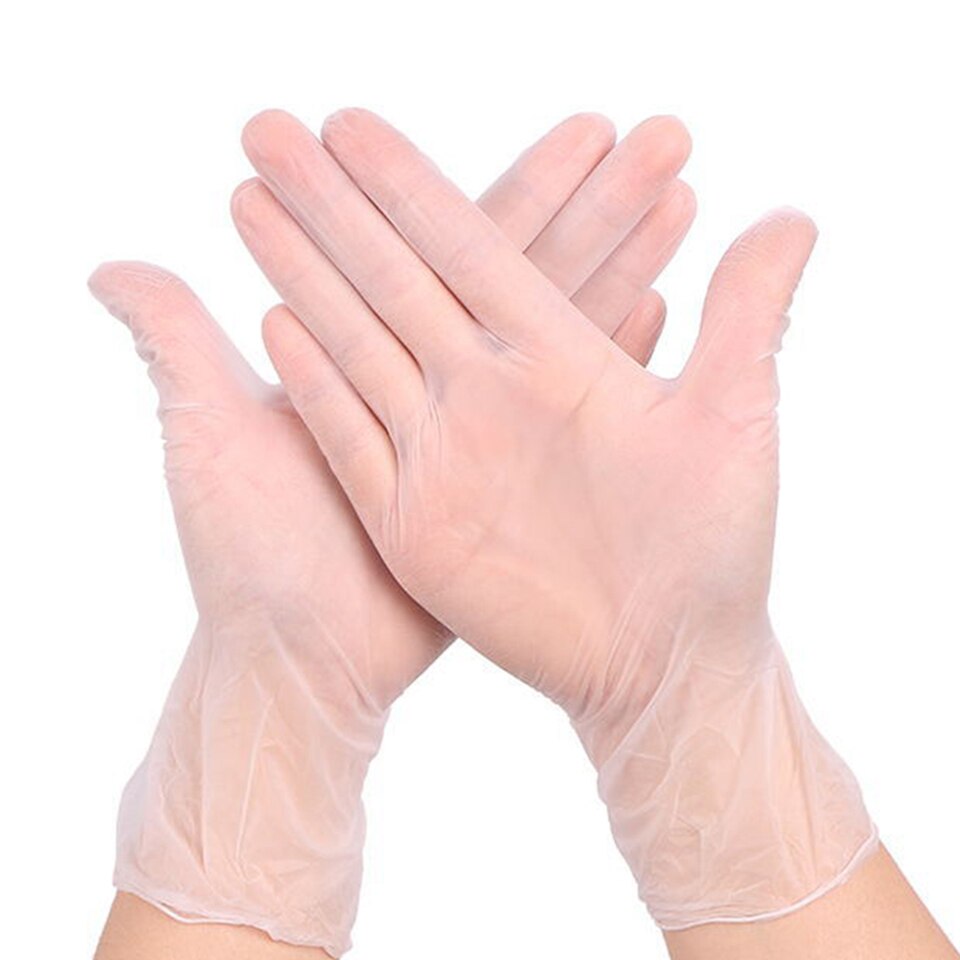 Food Grade Disposable Nitrile Gloves 100pcs Latex Gloves For Food Cleaning Cooking Restaurant Kitchen Accessories: M