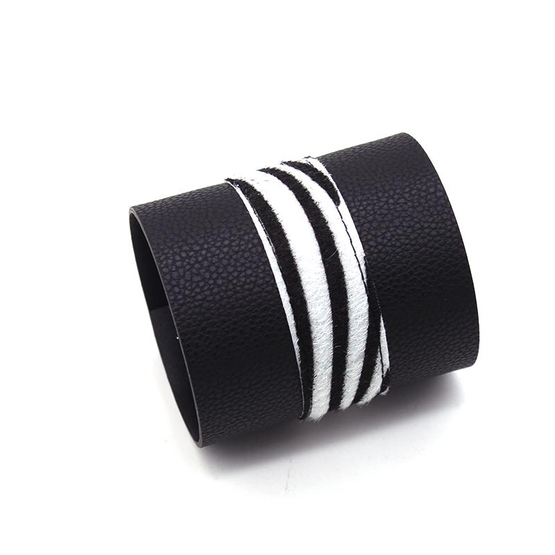 D & D Leopard Charme Punk Leder Armbinde Stil Luxus unisex Breite Große Armbinde Armreif Leder Schmuck Weihnachten