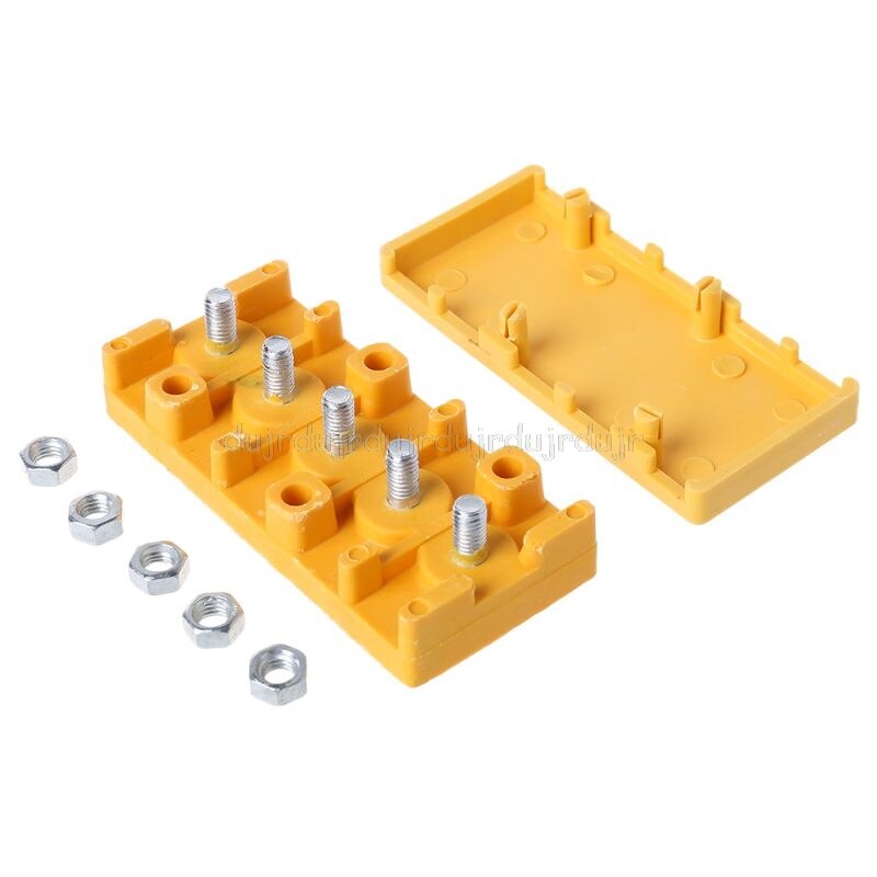 1-Piece Electric Bike Motor Controller Wire Connection Box – Yellow Bakelite Insulation Junction Box For Phase & Battery Wires (3/5/6 Wire Options)