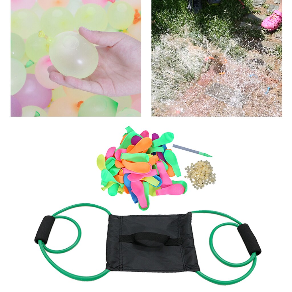 Water Balloons Refill Kits with 3-Person Launcher Kids Adults Outdoor Game