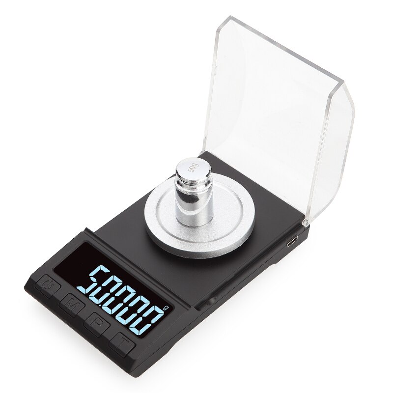 0.001g precisión electrónica de las escalas de 100g/50g/20g balanza Digital joya joyería diamante escala laboratorio portátil peso miligramo de escala