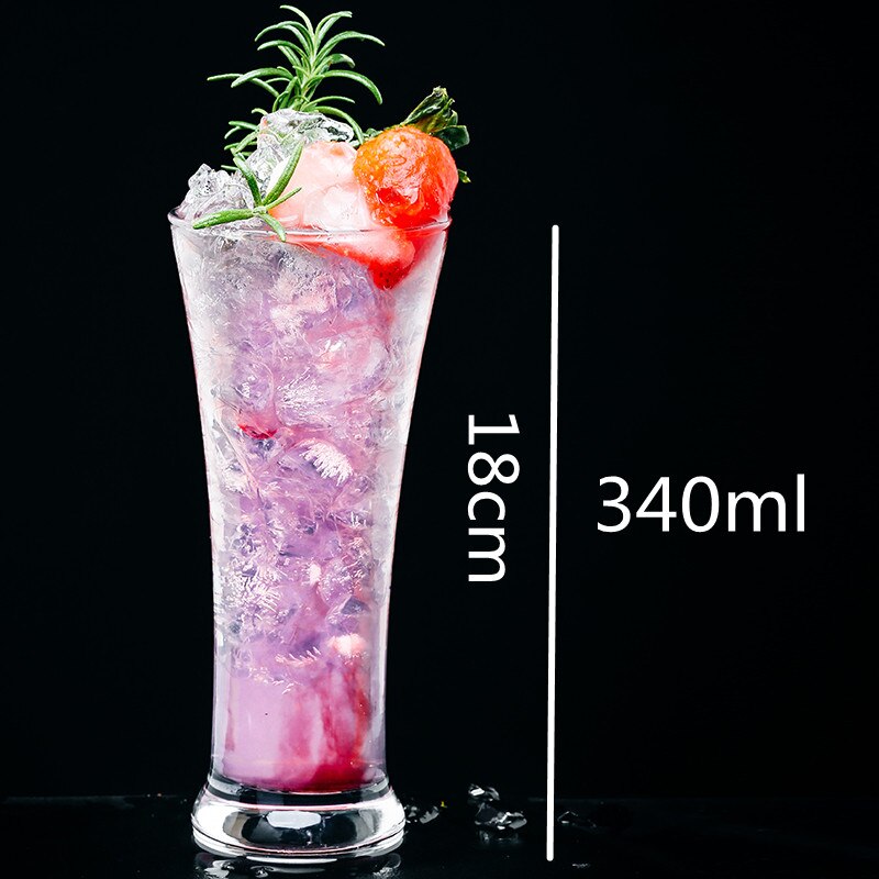 Copa de vidrio para cóctel, copas de vino frías, zumo de fruta, batidos, Espresso, vasos para beber, taza transparente: Glass Cup B