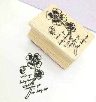 1 Stks/partij 9 Ontwerpen Afdrukken Bloem Stempel Diy Fotoalbum Hout Clear Postzegels Briefpapier: 01