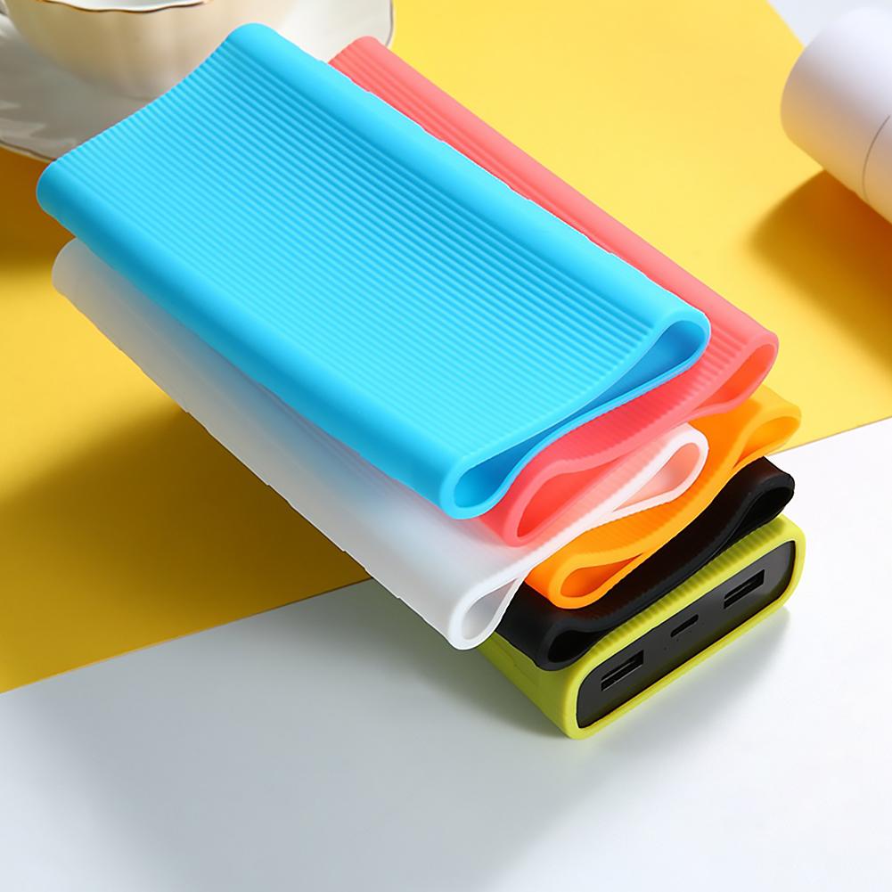 Capa protetora de silicone antiderrapante, portátil, proteção, design, prevenção de queda, para xiaomi, celular, bateria externa