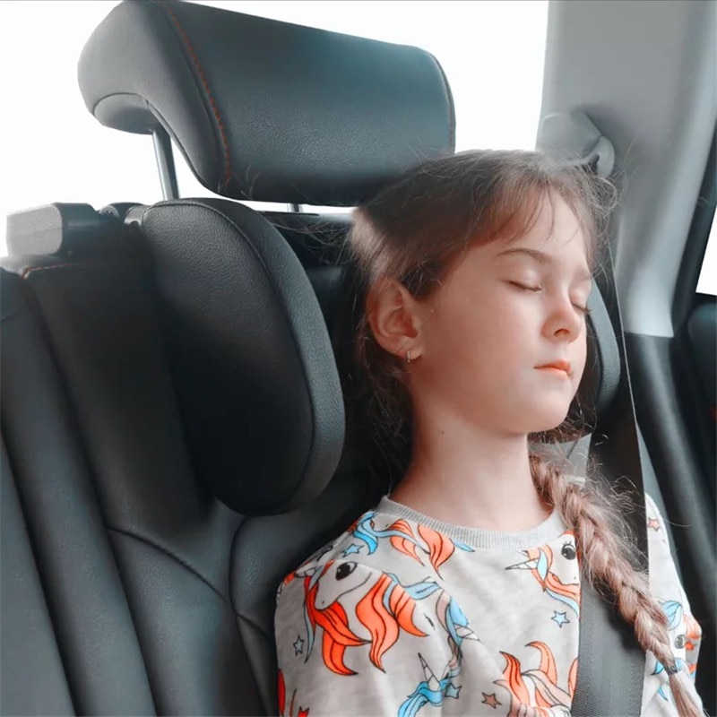 Auto memory foam hoofdsteun kind volwassen slapen kant hoofd ondersteuning kussen nek kussen ademend zachte comfortabele praktische