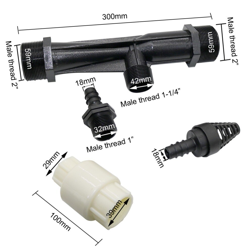 Landbouw Venturi Meststof Injector met 2 "buitendraad Tuin Irrigatie Apparaat Patio Gazon Fertigatie Apparatuur 1 Pcs