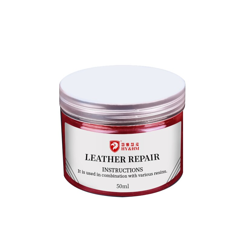Kit de reacondicionamiento de cuero líquido para asientos de coche, Kit de reparación de vinilo Universal, 50ml,: RED