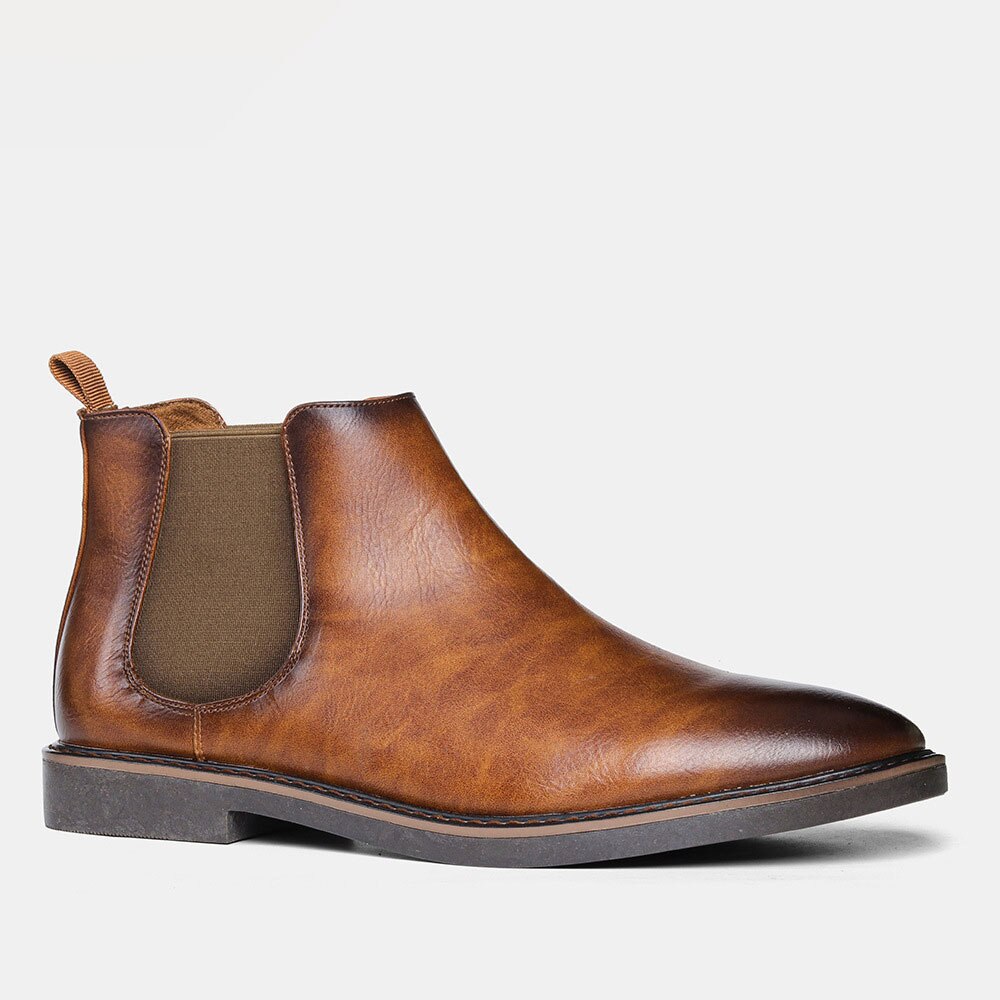 Vanmie chelsea boots herre retro herre ankelstøvler læderstøvler til herrer