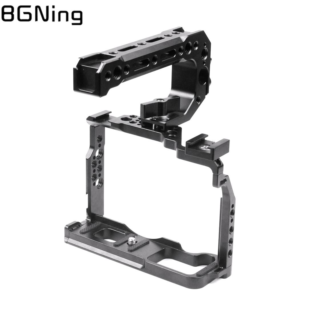 Jos d'appareil photo reflex en aluminium pour Fujifilm X-T3 /XT3/XT2 /X-T2 DSLR Rig Juste de protection avec poignée supérieure Grip Cold Shoe Mount
