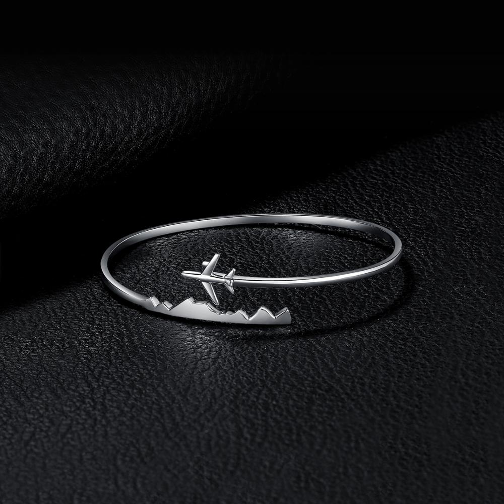 JPalace Flugzeug Silber Armbinde 925 Sterling Silber Armreifen Armbinde Armbänder Für Frauen Silber 925 Schmuck, Der Veranstalter