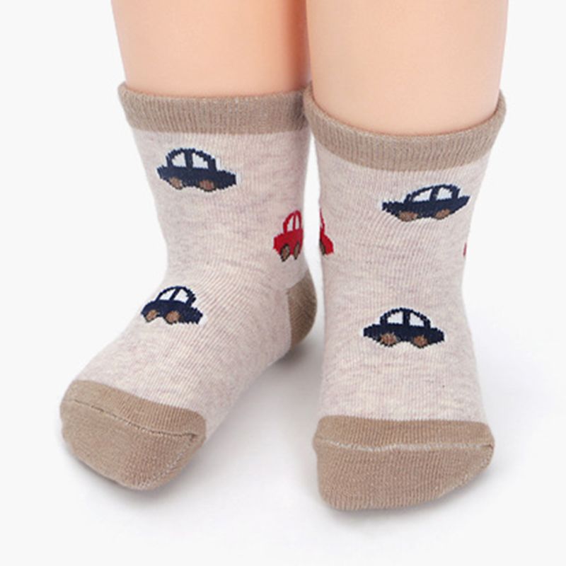 Chaussettes antidérapantes confortables en coton pour bébés, pour garçons et filles de 0 à 24 mois, 12 paire/ensemble