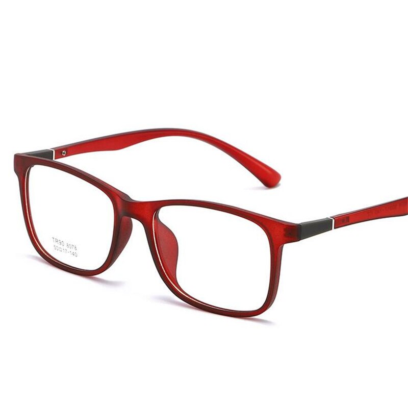 Transparent gelée couleur carré ordinateur lunettes cadre ultraléger TR90 clair miroir littéraire Prescription lunettes femmes hommes